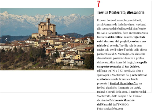 Treville uno dei 10 borghi ...